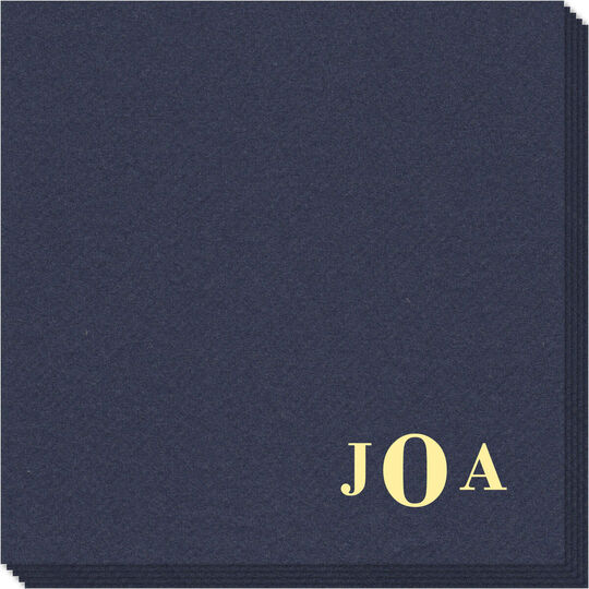 Sophisticated Monogram Linen Like Napkins